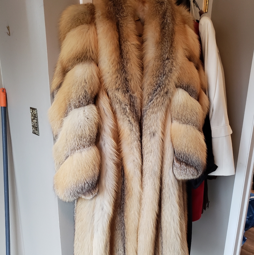 Luxury Vintage Red Fox Coat